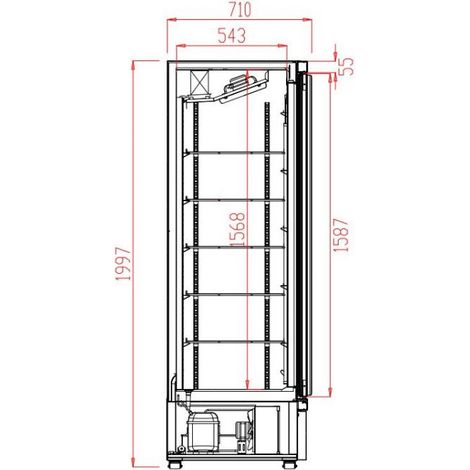 Armoire Congélateur Professionnel - Vitrée 1450 Litres - Combisteel (1/2)