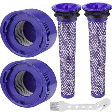 Filters for Dyson V8/V7, washable replacement filters for Dyson V7/V8 Absolute and Animal vacuum cleaners, vacuum cleaner accessories for Dyson V8 with 2 HEPA post-filters, 2 pre-filters and 1 cleanin (1/4)