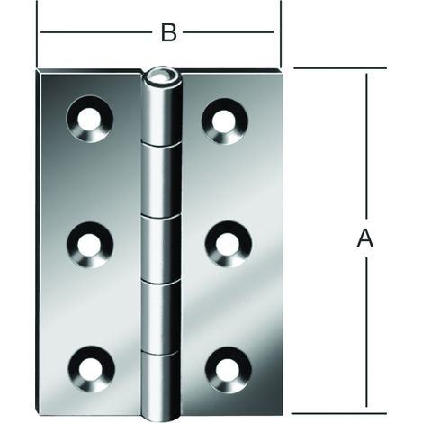 Vormann DIN-Scharnier halbbr. 90X63 vz. (1/2)
