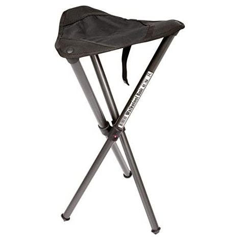 Walkstool - Modelo Basic - Negro - Taburete Plegable 3 Pies de Aluminio - Altura del Asiento 50 cm - Taburete Plegable - Carga máxima 150 kg - Hecho en Suecia (1/5)