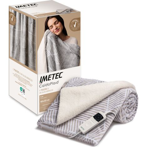 Imetec Adapto Plus Velvet & Sherpa 160x120 Manta eléctrica 150 W Gris Poliéster (1/5)