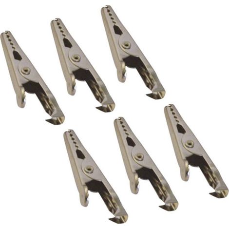 HP Autozubehör 20205 Pack di 6 pinze a coccodrillo 5x45 mm