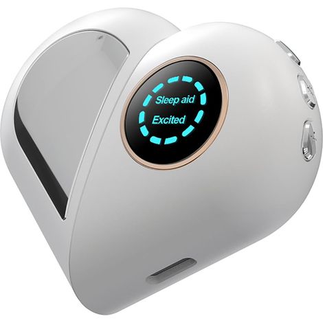 Ayuda para dormir, alivio de la ansiedad, ayudas portátiles para dormir, instrumento de sueño de microcorriente recargable con pantalla LCD, 2 modos, 9 niveles ajustables para mejorar (1/5)