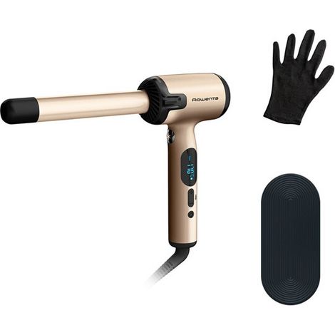 Rowenta Air Curl Pro CF4311F0 fer à boucler conique 25 mm Fresh Air Flow 8 températures 130-200°C métal sable (1/5)