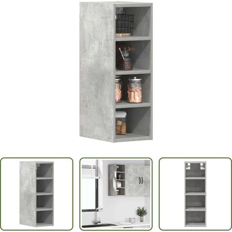 Holzwerkstoff - Hängeschrank Riga Betongrau 20x29,5x60 cm Holzwerkstoff (1/5)
