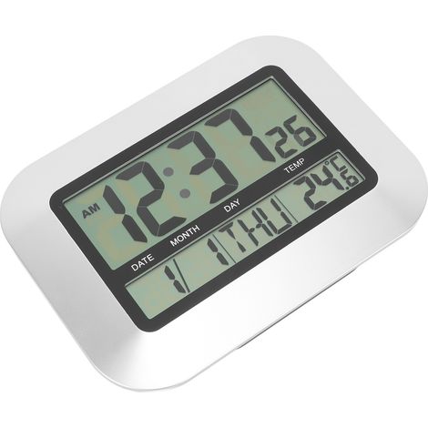 Digitales Thermometer, Wecker, elektrischer Kalender, Dekoration für Büro und Schlafzimmer (1/5)