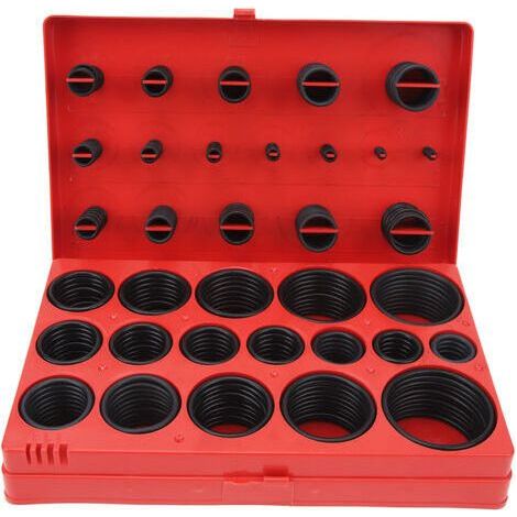 419Pcs O-Ring Washer Assortment Kit Automotive Metric Nitrile Rubber O-Ring Housing Oil Resistant Kit for Repair (1/4)