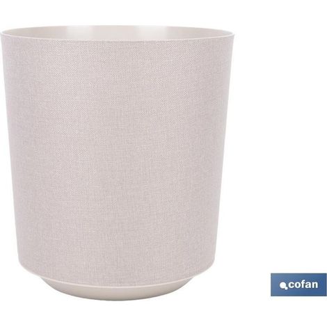 Pot de fleurs en textile beige, 16 l, Ø 285 x 316 mm, en polypropylène durable et léger (1/4)