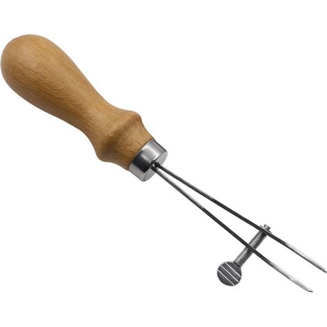 Outil de traçage de cuir réglable en acier inoxydable, traceur de bord de cuir, doublure latérale pour le travail du cuir. (1/5)