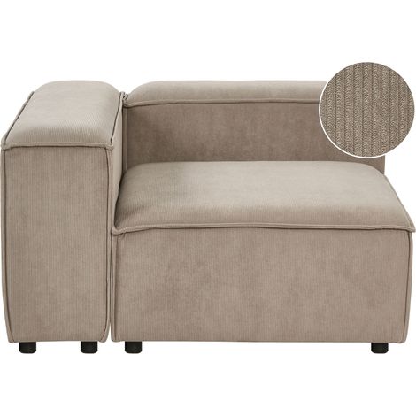 Corner Seat ARDAL Corduroy Light Brown Right Hand (1/5)