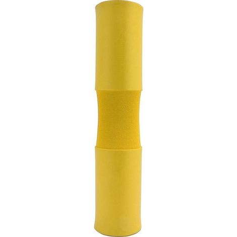 Coussin de protection pour le cou et les épaules, mousse NBR antidérapante, aspect mat, absorbant la sueur, coussin de barre de levage de poids, haltère Squat jaune (1/5)