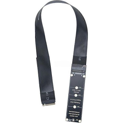 Câble d'extension M.2 M-Key NVMe/NGFF, PCIe 4.0 64 Gbit/s sans perte, transmission ultra-rapide, compatible avec les SSD 2230/2242/2260/2280 BB (1/5)