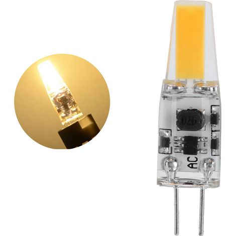 Ampoule LED G4 6W 360° en silicone, lumière chaude pour éclairage bureau et maison, 12V AC/DC