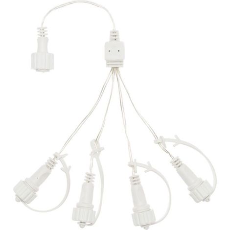 Multi connettore Smart Connect, 4 uscite cavo trasparente per cascate e decorazioni luminose