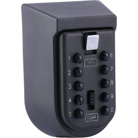 Boîte à Clé Sécurisée, Boîte à Stockage Rangement Sécurisé avec Combinaison de Code Numérique à 10 Chiffres Coffret (Modèle)