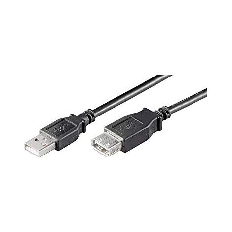 93601 Goobay Câble rallonge USB 2.0 Type-A (5 m) Noir - Câble rallonge USB 2.0 Type-A (Mâle /Femelle) - 5 mètres (1/2)