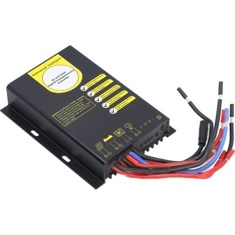Universeller Bluetooth-Solar-Laderegler 30A PWM Netzbetrieb AC/DC Hybrid Laden/Entladen für 12V 24V Batterien (1/5)