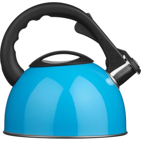 Premier Housewares Blue Whistling Kettle - 2.5Ltr (1/4)