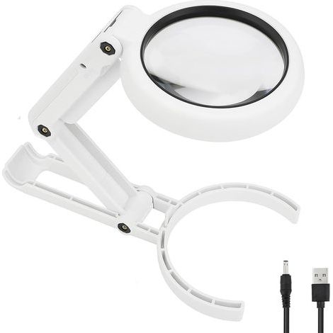 Loupe de bureau pliante et portabledirigéUne lampe adaptée à la lecture, à la réparation, à l'expertise et à la collection de bijoux (1/5)
