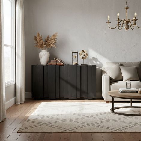 Sideboard mit 4 Türen, 150 cm, Mehrstöckiger Beistellschrank, moderner Stil (1/5)