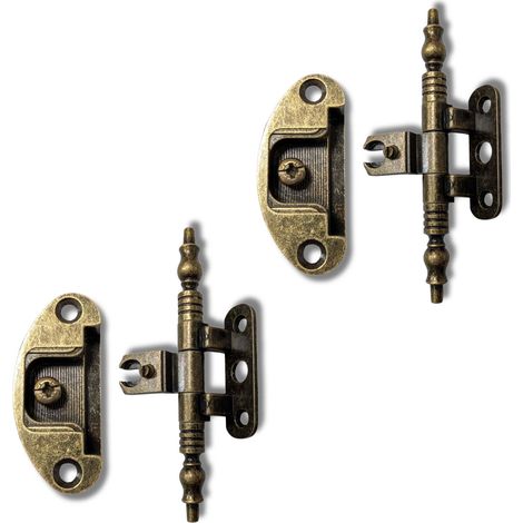 Cerniera Per Armadio Cerniere Mobili Speciale Anticata Stile Arte Povera A114 - Colore: Bronzato (1/5)