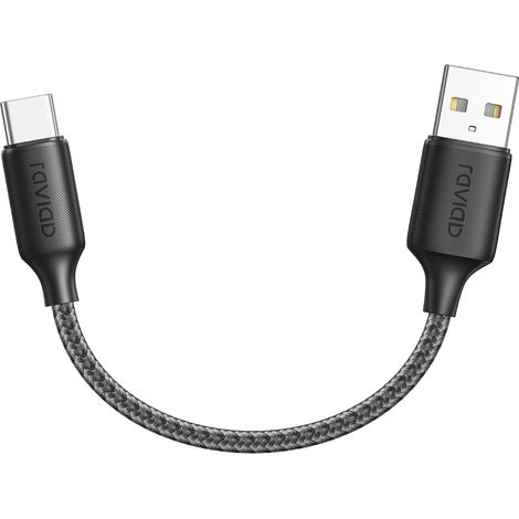 Câble USB C Court 15CM, Cable USB C Charge Rapide 3A Nylon Tressé (1/5)
