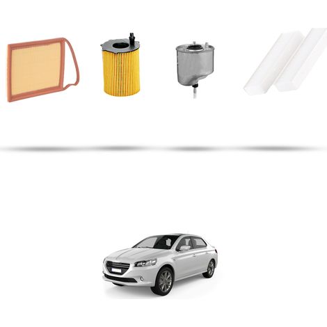 Kit tagliando 4 filtri compatibile con Peugeot 301 1.6 BlueHDI 68kw dal 2013 (1/5)