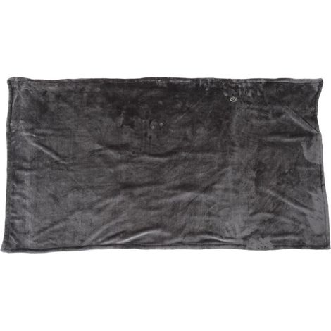 Couverture chauffante électrique 5V alimentée par USB 3 niveaux de chauffage rapide réglable 150x85cm couverture chauffante pour bureau gris (1/5)