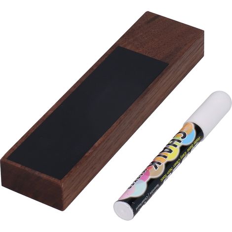 Lot à 4 poignées de tirage bière en bois ardoise avec craie pour fût maison accessoire (1/5)