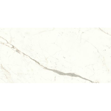 Carrelage effet Marbre Blanc Calacatta Prima 120x60x0,9 cm Mat Faventa - Sol et mur intérieur (vendu par carton de 1,44 m²) - RO'MA CARRELAGE