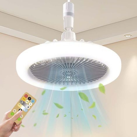 Ceiling Fan with Light, Silent Ceiling Fan (Remote Controlled Lighting), Fan + Light, Three Adjustable Colors, For Bedrooms, Living Rooms and More [Energy Class] (1/5)