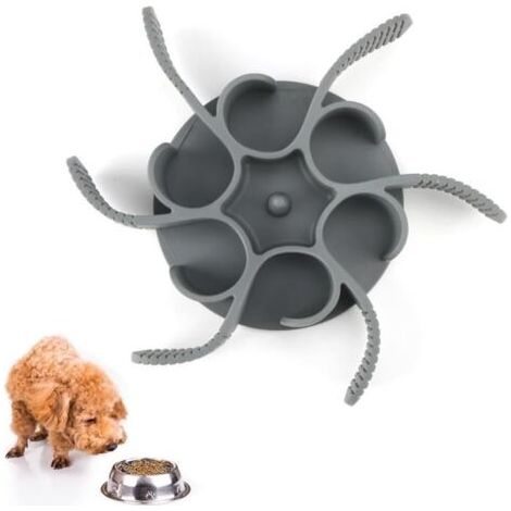 Gamelle Anti Glouton Chien Chat, Taille Découpable Gamelles des Animaux Diamètre 11 à 20 cm, Alimentation Saine et Digestion Lente (1/4)