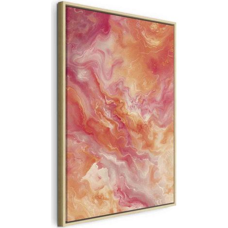 Stampa tela artgeist astratto rosa 80x120 cm