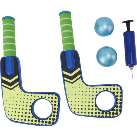 Set da hockey acquatico: bastoni + palline + pompa - gioco acquatico per piscina e spiaggia