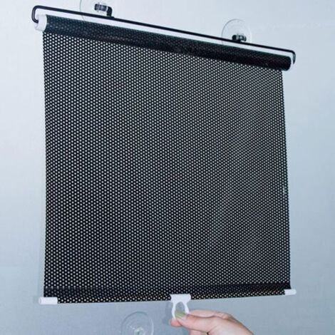Rideau occultant pour balcon avec ventouse, rideau de fenêtre de voiture rétractable et portable, pour chambres, chambres d'enf (1/5)