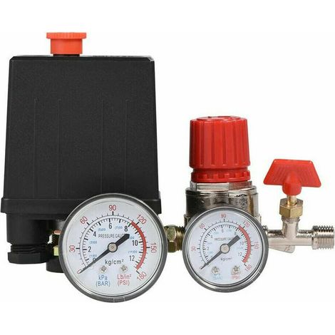 Valvola per compressore d'aria RHG, pressostato per compressore d'aria di piccole dimensioni, valvola di controllo e regolatore con manometri (1/3)
