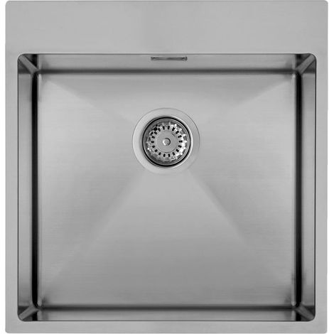 Lavello Elleci Incasso 1 vasca 55x51 Cube 500 Satinata Inox LIU500SAC (1/2)