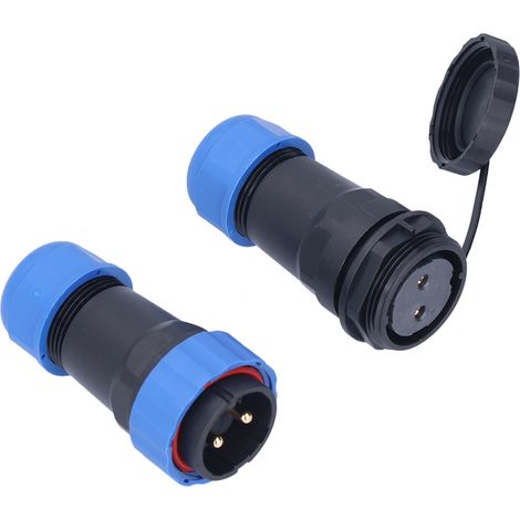 SP28 Schnellanschluss-Luftfahrtstecker, Hochstrom 45 A, IP68 wasserdicht, 2-adrig (1/5)