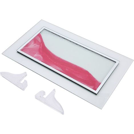 Dynamischer Sandtisch in Rosa, elegante 3D-Dekoration, ideales Geschenk mit 2 rosa Sockeln (1/5)