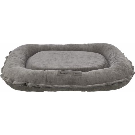 Hundekissen - TRIXIE - Vital LENNOX - Chenille-Stoff - Oval - 90 x 70 cm - Grau