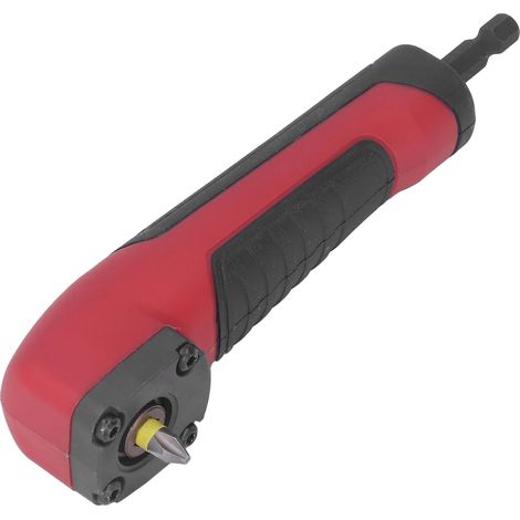 Adaptateur d'angle pour foret 1/4 po, fixation à angle droit, tournevis hexagonal avec poignée ergonomique (1/5)