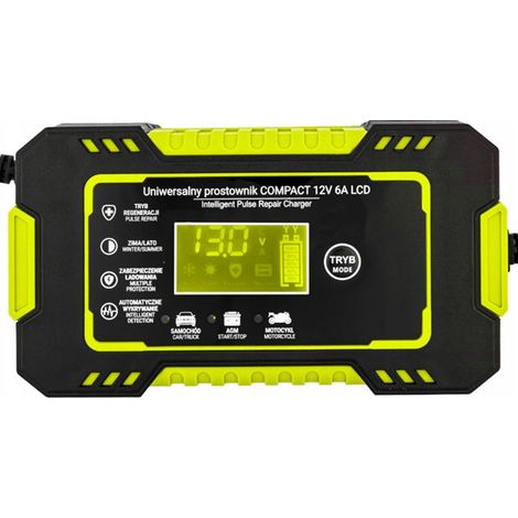 Automatisches LCD-Batterieladegerät 12V / 6A KD1290