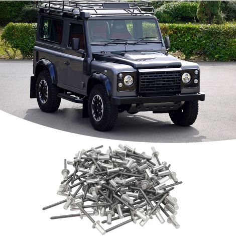 100 Stoßstangennieten für geschlossene Karosserien, passend für Land Rover Defender 90 und 110 (1/5)
