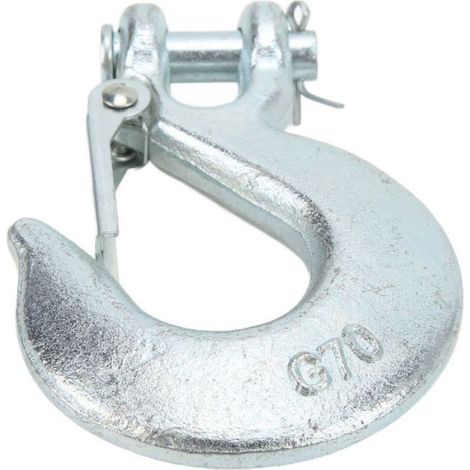 Crochet De Fourche - Acier Haute Résistance - Charge 18000 Lb - Ouverture 1 Po - Compatible Câble 3/8 Po - 1 Pièce (1/5)