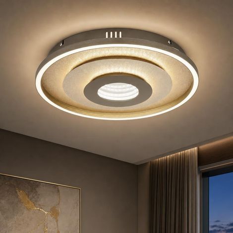 Lampada da soffitto a LED, lampada da soggiorno Memory Champagne, regolabile, D 40 cm (1/5)