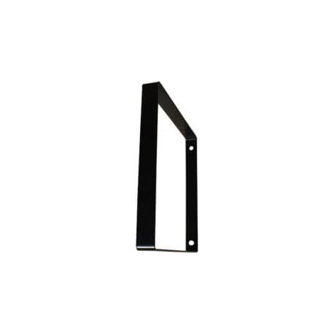 Quincadeco – Support étagère murale métal noir carré 19,5 cm – Console en acier époxy – Charge max 15 kg – Pose facile avec 2 trous