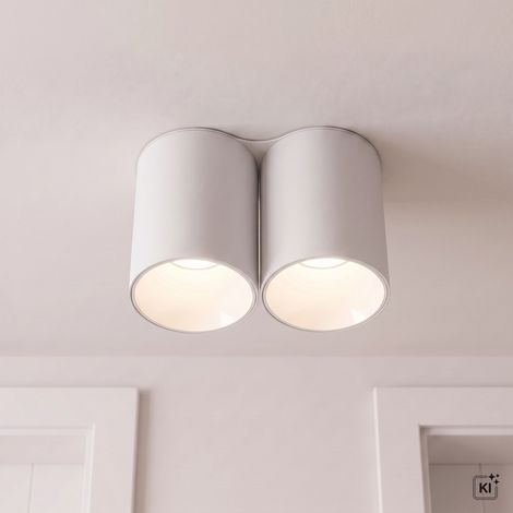 Deckenlampe Weiß Metall Modern Flur Wohnzimmer Leuchte (1/5)