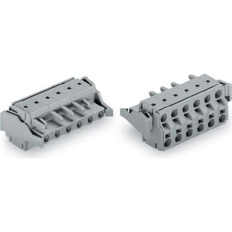 [NEUWERTIG] B-Ware WAGO Buchsengehäuse Kabel Stecker Verbinder Grau 9polig 231 7,50 mm 25 Stück (1/2)