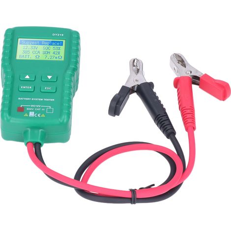 DY219 12V Autobatterietester, multifunktionales digitales Analysegerät, Diagnosewerkzeug für die Fahrzeugwartung, Lastprüfgerät (1/5)