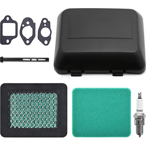 Luftfilter mit Deckel für Honda GCV160-OHC GCV160 GCV190 GCV135 Rasenmäher, JRISBO Luftfilterdeckel Motor Ersatzteile GCV 160 Luftfilter Kit mit Dichtung Zündkerze Vorfilter (1/5)
